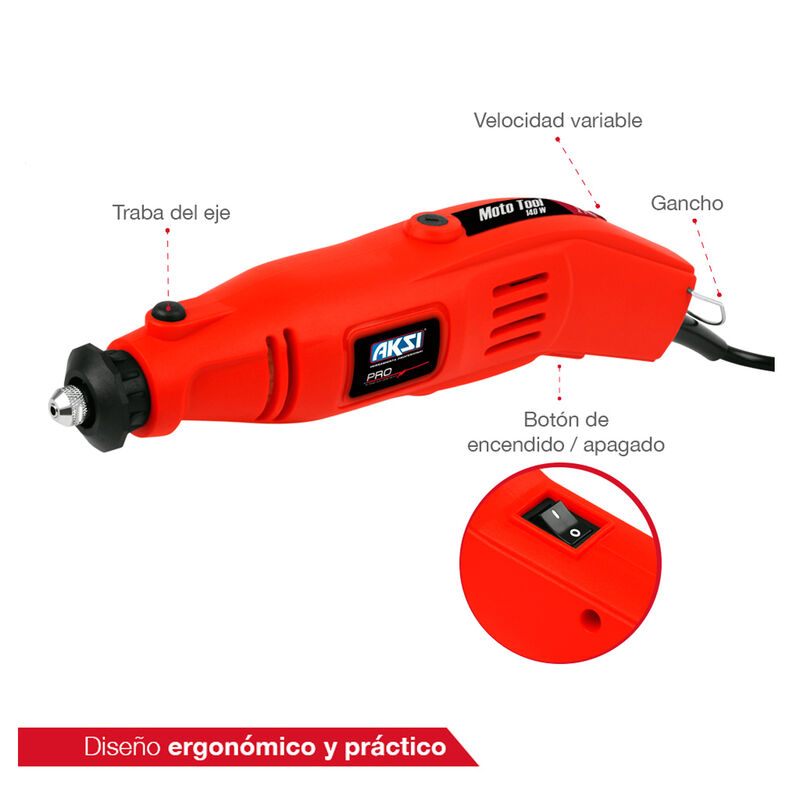 Multi Tool Aksi de 140W con Accesorios Profesio... image number null