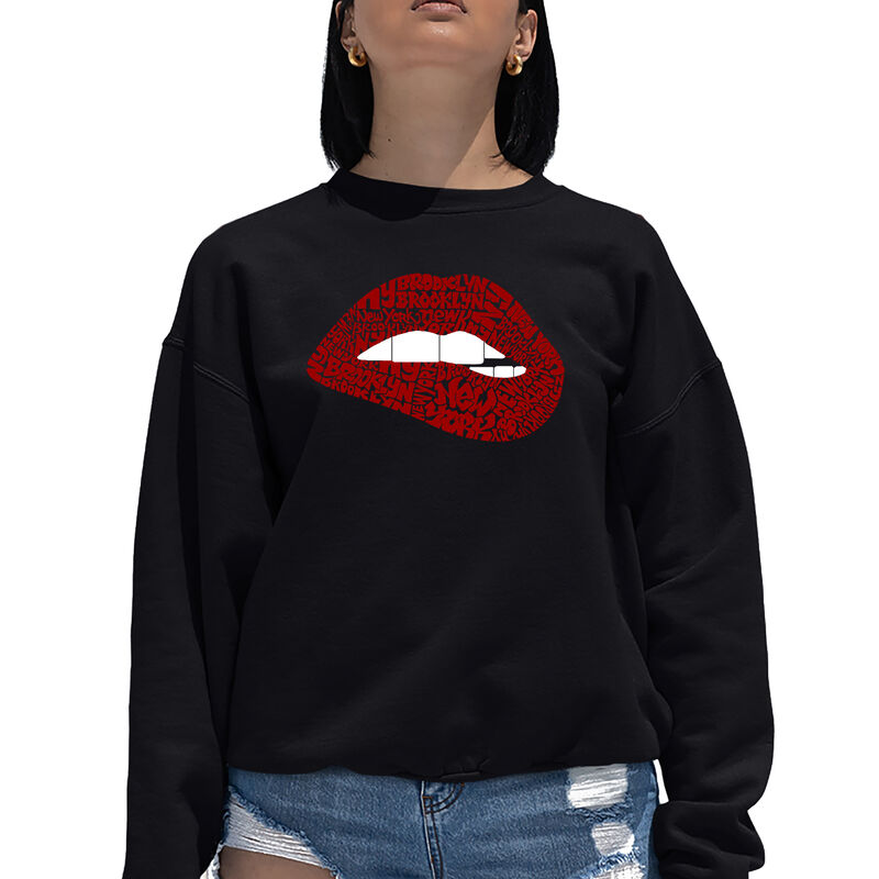 Sudadera De Cuello Redondo Word Art Para Mujer ... image number null