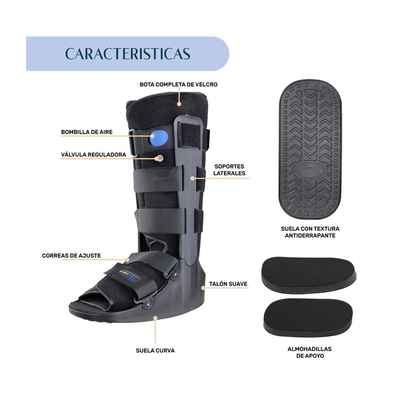 Bota Neumatica Ortopedica Ferula Walker Larga I... image number null