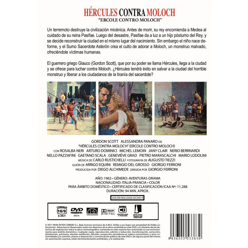 H&eacute;rcules Contra Moloch (dvd, 1963) &mdash; Ercole Con... image number null