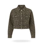 Chamarra mezclilla de leopardo