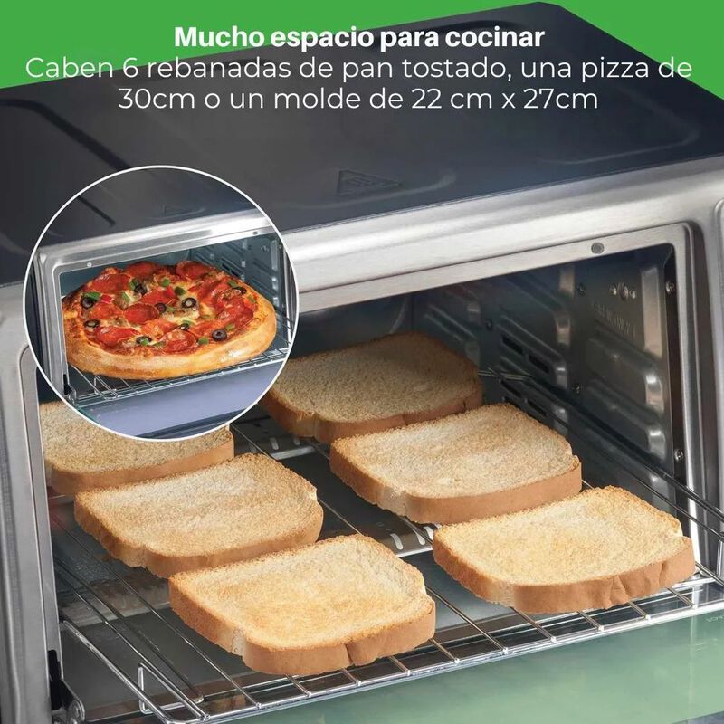 Freidora De Aire Y Horno El&eacute;ctrico Hamilton Bea... image number null