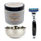 Kit Rastrillo Negro Crema Afeitar