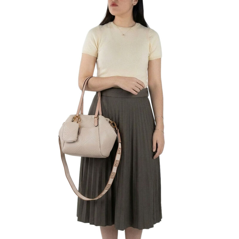 Bolsa Tote Mediana Con Monedero Color Camel image number null