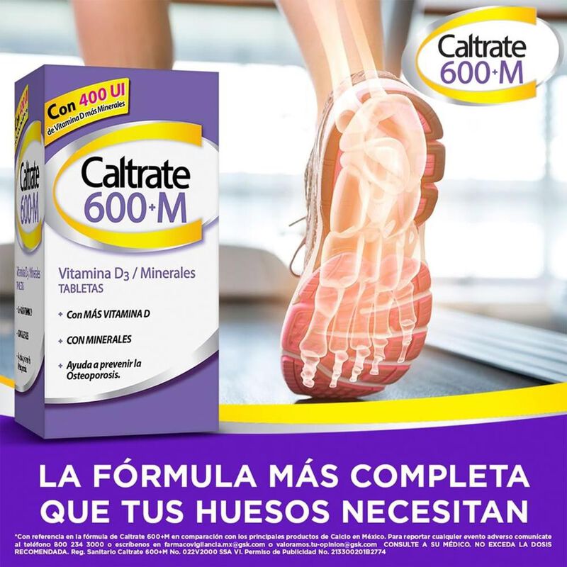 Caltrate Suplemento de Calcio 600 +M 600mg / 40... image number null