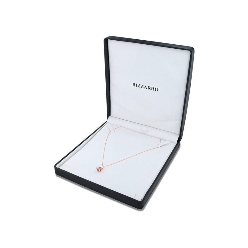 Gargantilla De Oro Rosa 14k Con 6pts De Diamant... image number null