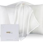 Funda De Almohada De Seda Zimasilk Mejorada, 100% Pura Seda De Morera