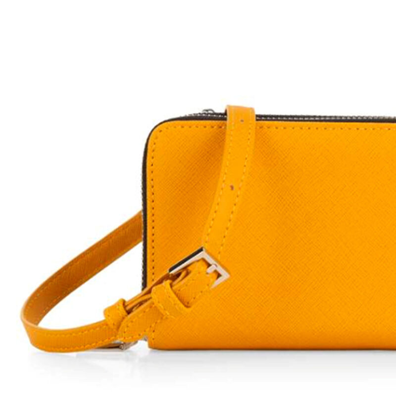 Billetera Cloe Cierre Doble Grande Color Amaril... image number null