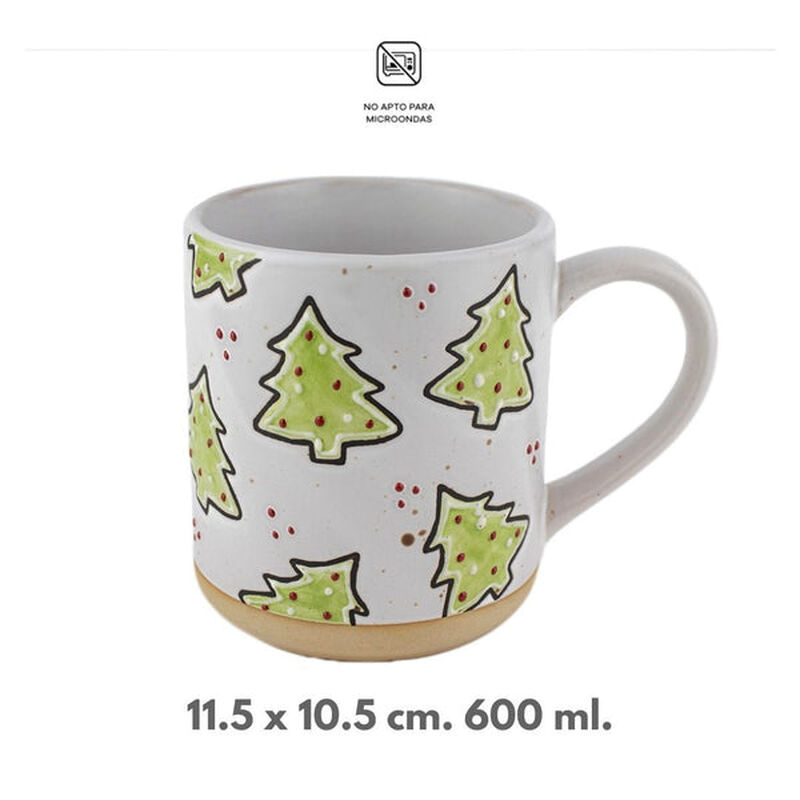 Taza De Cer&aacute;mica Navide&ntilde;a "&aacute;rbol De Navidad" 60... image number null