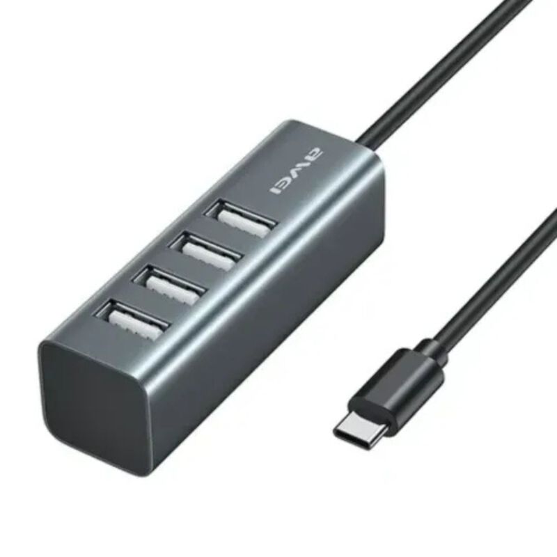 Awei Cl-122t Adaptador Tipo C (4 Puertos Usb) image number null