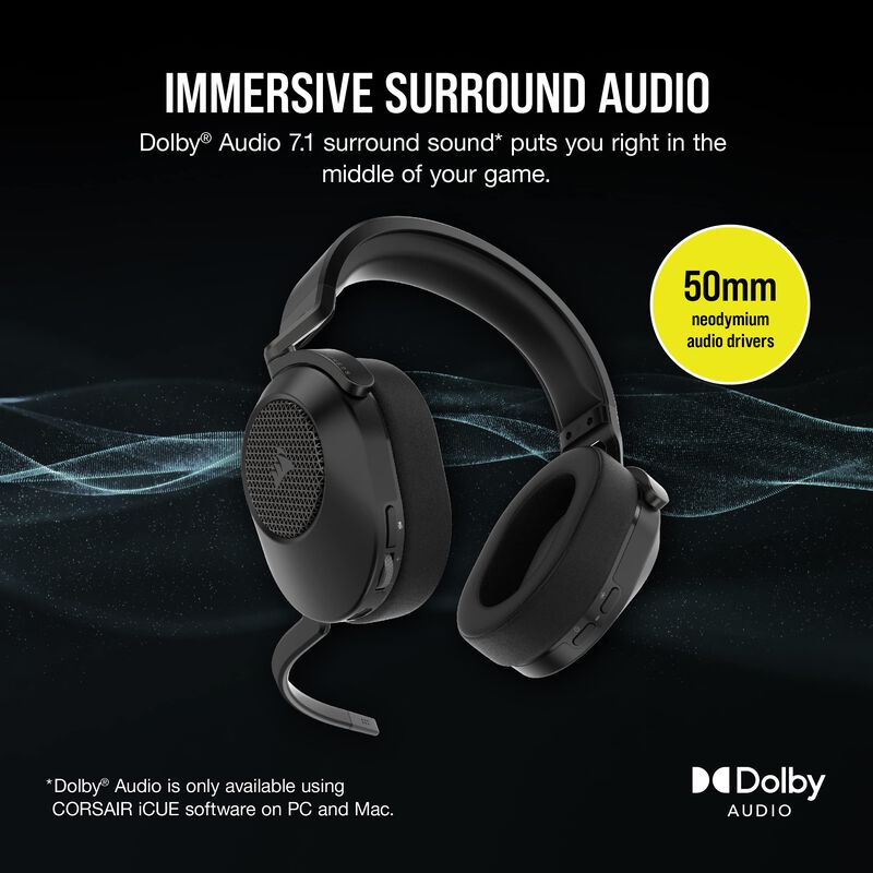Auriculares Para Juegos Corsair Hs65 Inal&aacute;mbric... image number null