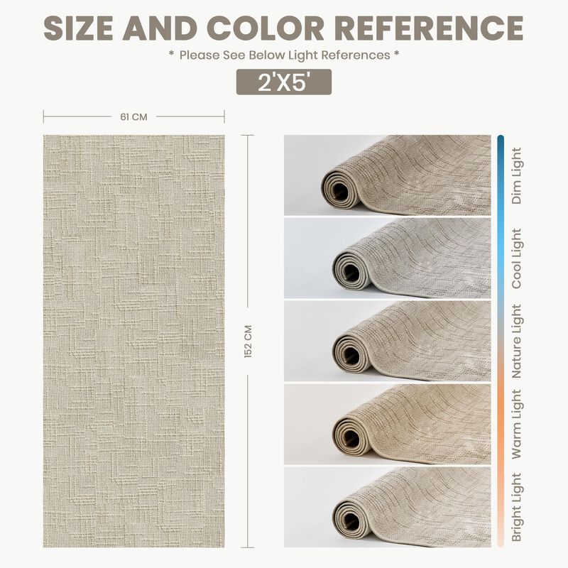 Alfombra Corredor Art&tuft 152x76 Cm Beige Anti... image number null