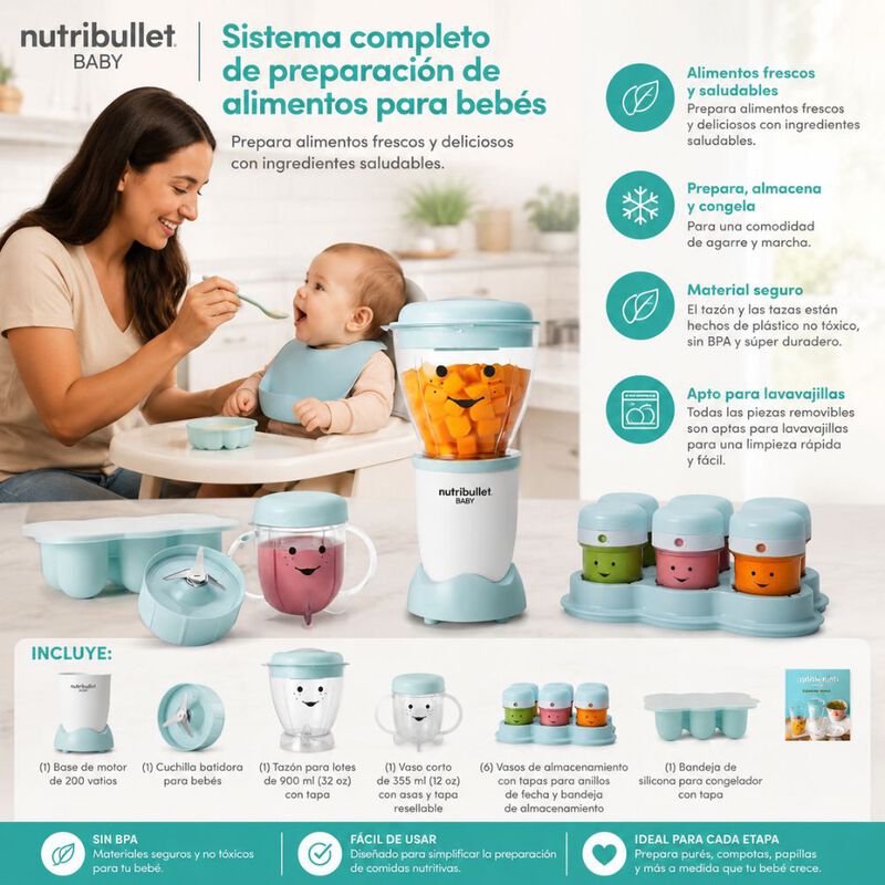 Procesador De Alimentos Nutribullet Baby Para B... image number null