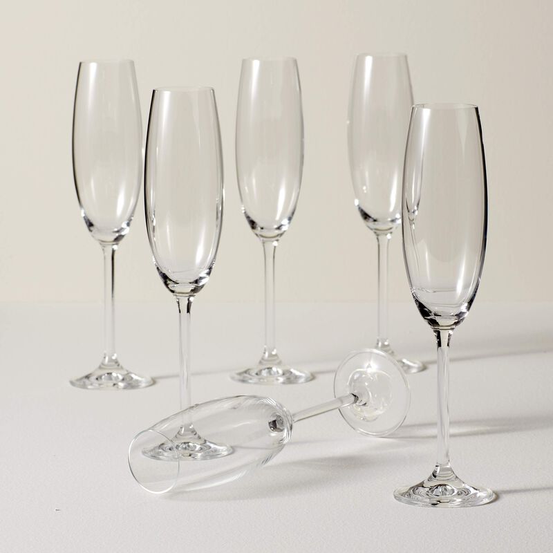 Juego de 6 Copas de Champ&aacute;n Lenox Tuscany Class... image number null