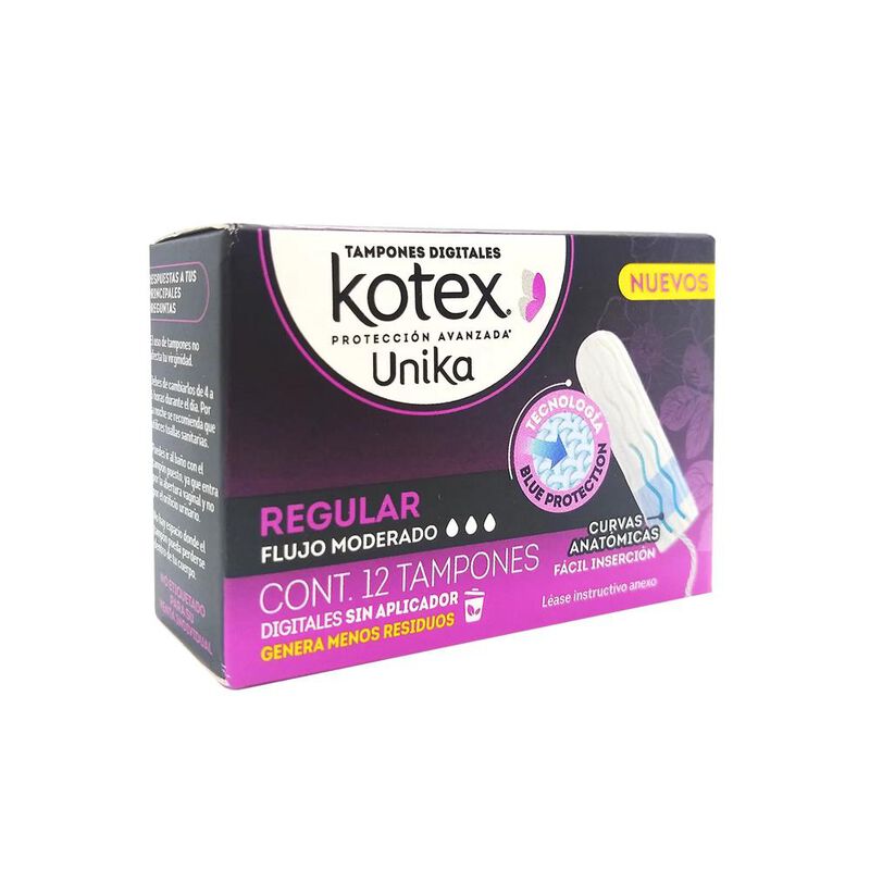 Tampones Kotex Unika - 12 Tampones image number null