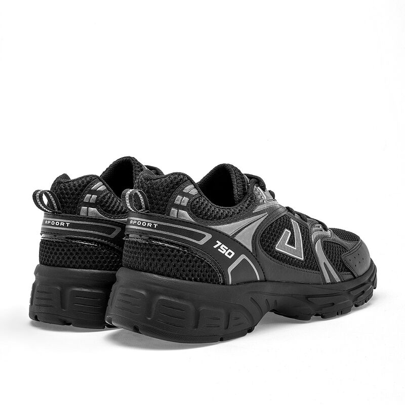 Apoort Tenis urbano para hombre. Negro gris image number null