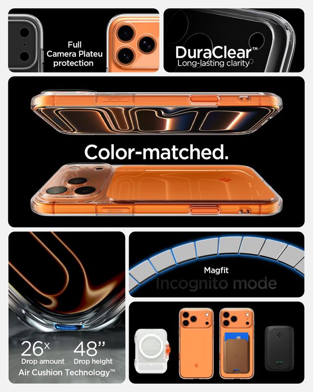 Funda Spigen Ultra Hybrid T Magfit Naranja Para... image number null
