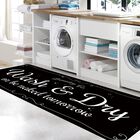 Alfombra Zoke 51x120 cm Negra Antideslizante Estilo Granja