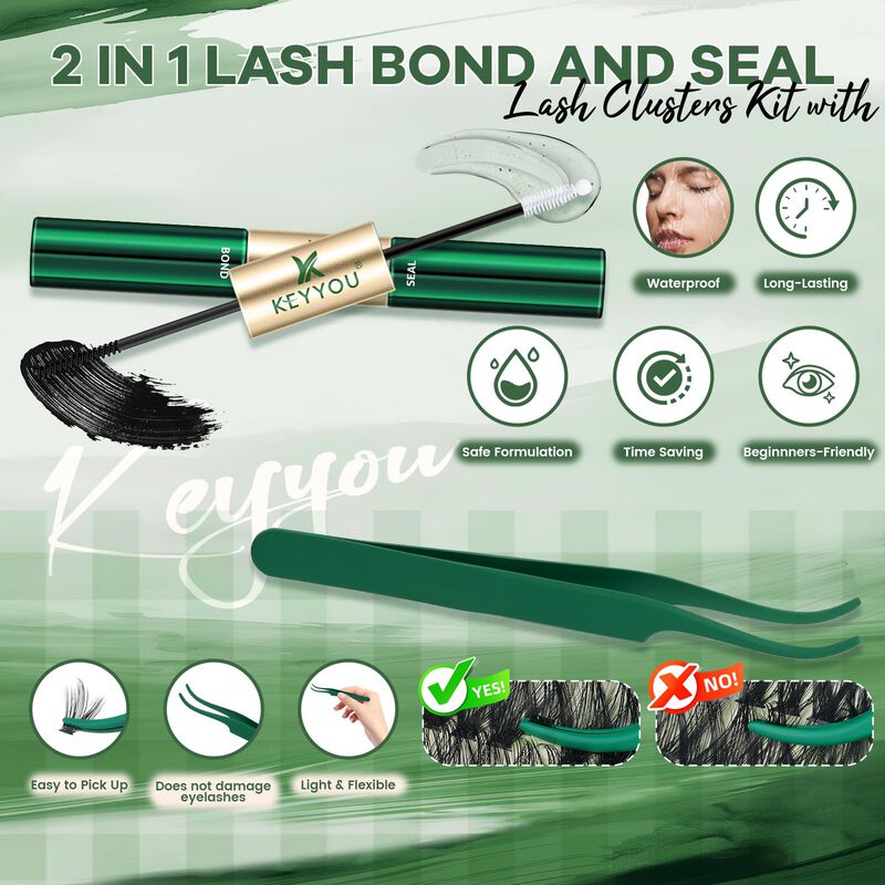 Kit De Racimos De Pesta&ntilde;as Manga Keyyou 12‑20 m... image number null