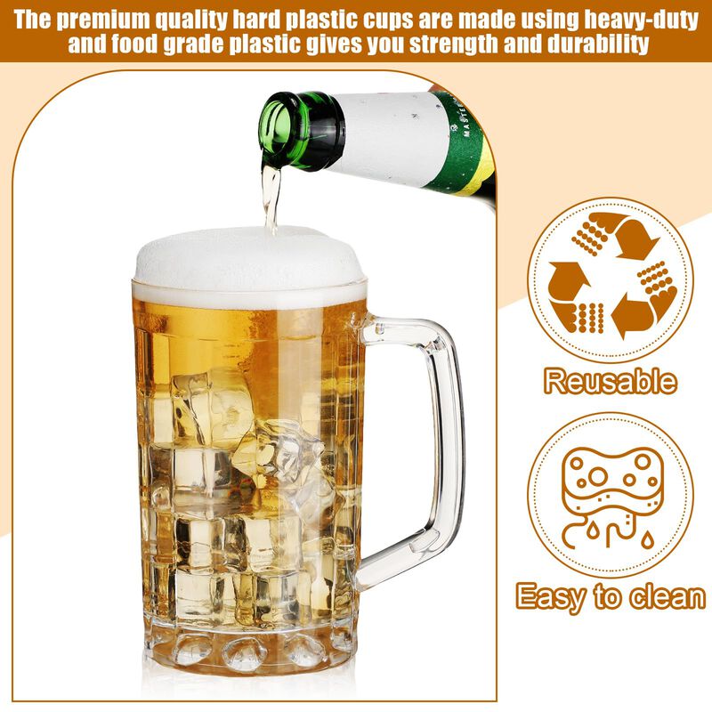 Vasos De Cerveza De Pl&aacute;stico Mifoci 500 ml, Paq... image number null