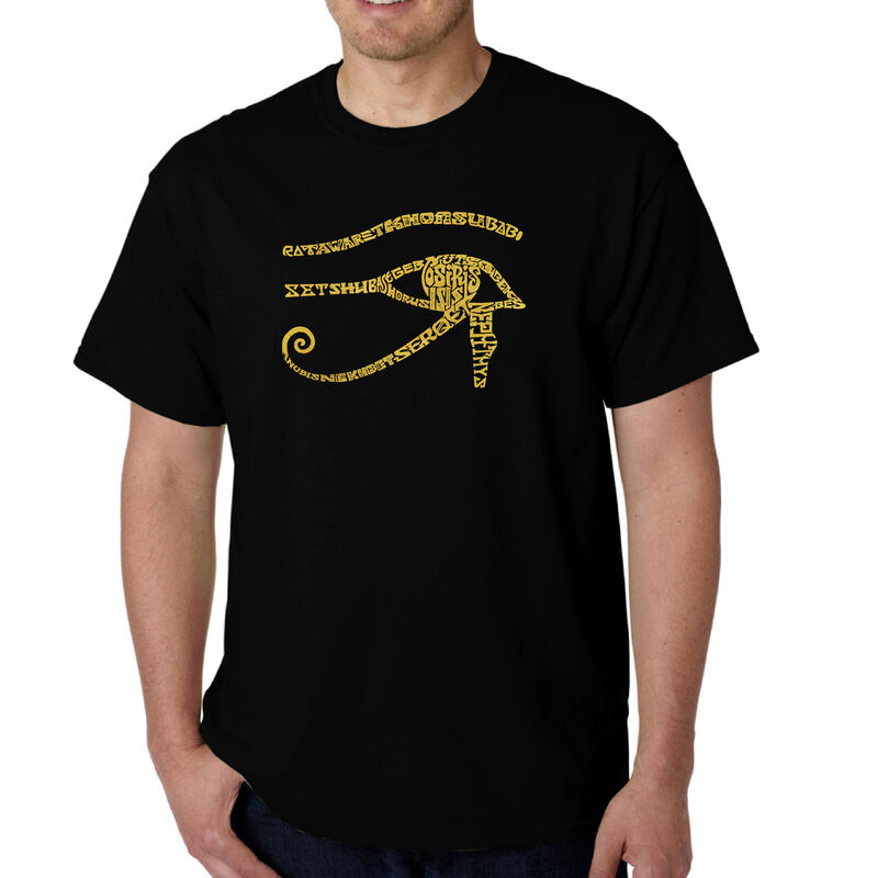 Camiseta Word Art Para Hombre - Egipto - Negro image number null
