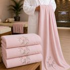 Set De 3 Toallas De Ba&ntilde;o Rosa Claro Premium 70x140 Cm Extra Suaves Alta Absorci&oacute;n