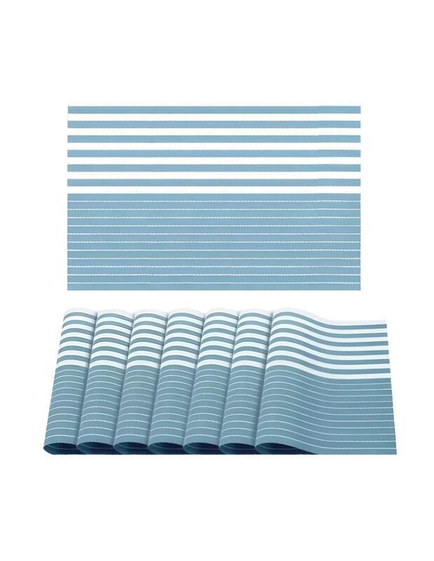 Set mantel individual rectangular de ratán PVC ... image number null