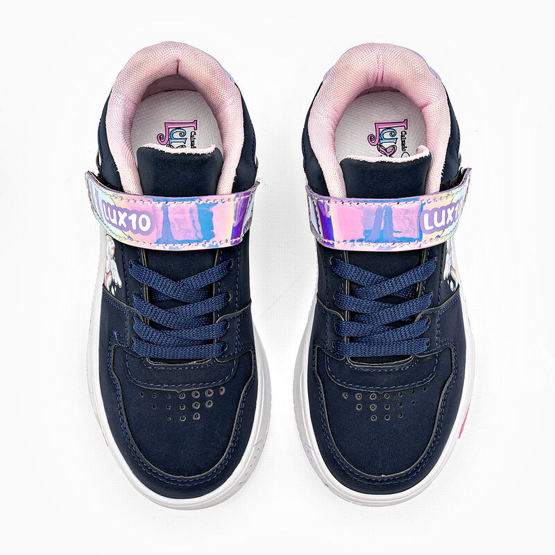 Lux-10 tenis para ni&ntilde;a marino rosa cod 140585-D image number null