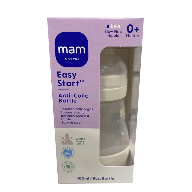 Biber&oacute;n Mam Easy Start Antic&oacute;licos 5oz 1pz Beig... image number null