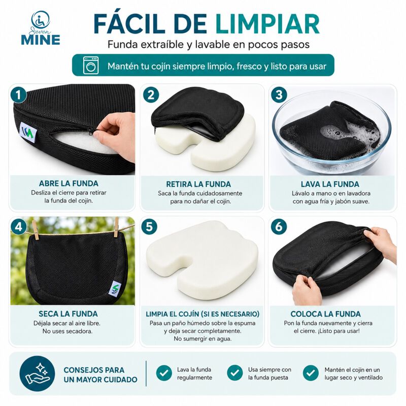Coj&iacute;n Ortop&eacute;dico Gel Memory Foam Antideslizante... image number null
