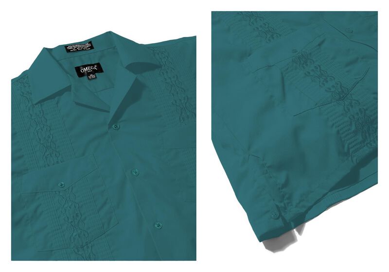 Camisa Omegatux Guayabera De Manga Corta Color ... image number null