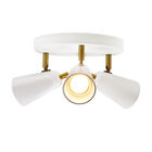 L&aacute;mpara Spot De Sobreponer Dirigible 3 Bases Gu10 150w Blanco