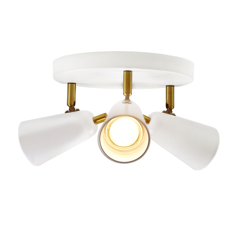 L&aacute;mpara Spot De Sobreponer Dirigible 3 Bases Gu... image number null