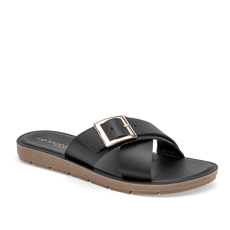 Top Moda sandalia piso para mujer negro cod 140... image number null