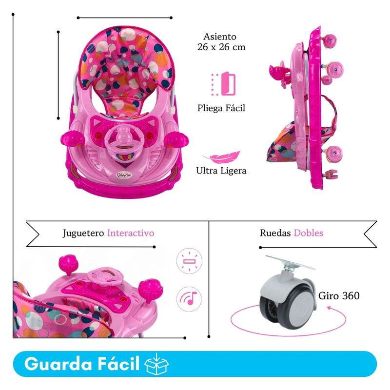 Andadera Plegable Carrito C/ Altura Ajustable M... image number null