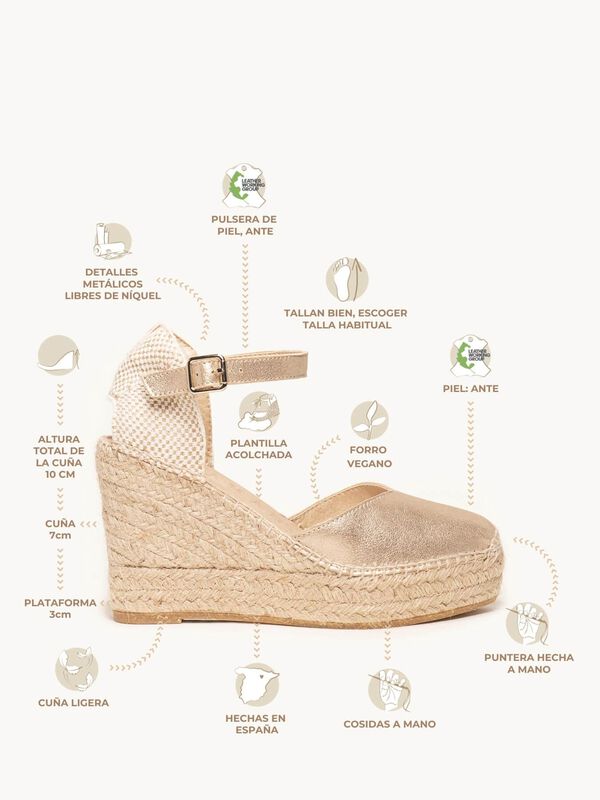 Jara Cu&ntilde;a Alta Ante Metal Oro image number null