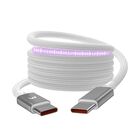 Cable Datos Mybat Blanco Rebobinado Magn&eacute;tico Usb-c A Usb-c 1.8m 60w Universal