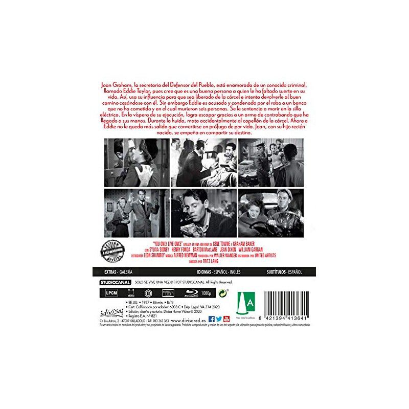 Solo se vive una vez [Blu-ray] image number null