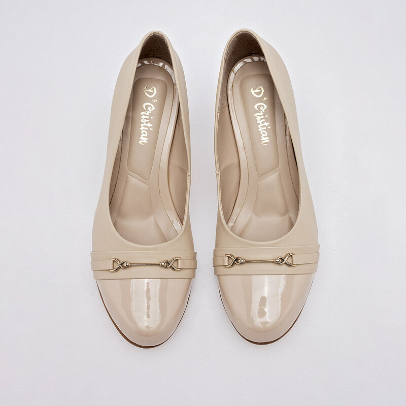 D'Cristian Zapatilla para mujer beige image number null