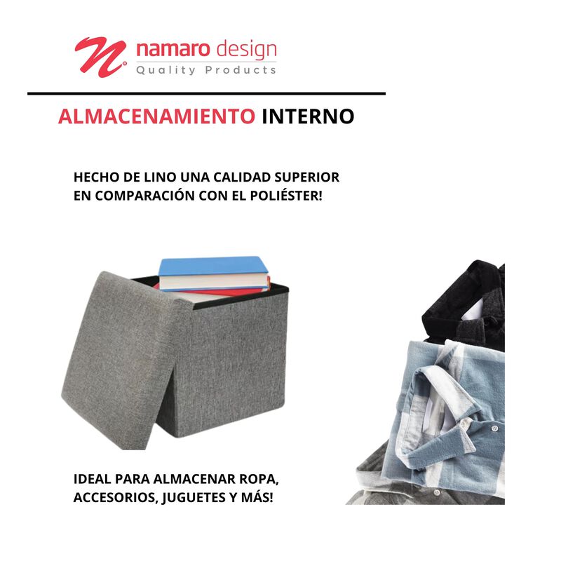 Banco Plegable Con Almacenamiento Interior image number null