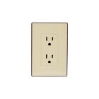 10 Pack Contacto Doble duplex Color Marfil con café iGoto