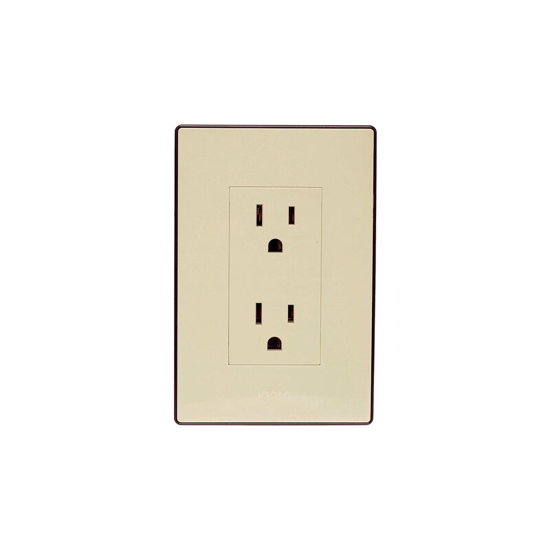 10 Pack Contacto Doble duplex Color Marfil con ... image number null