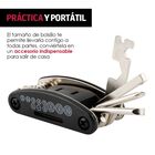 Herramienta 15 En 1 Para Bicicleta Con Llaves Allen Dados Adaptadores Desarmador Resistente