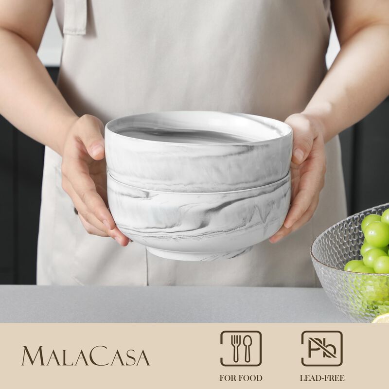 Juego de 2 Cuencos Malacasa 1250 ml Cer&aacute;mica Gr... image number null