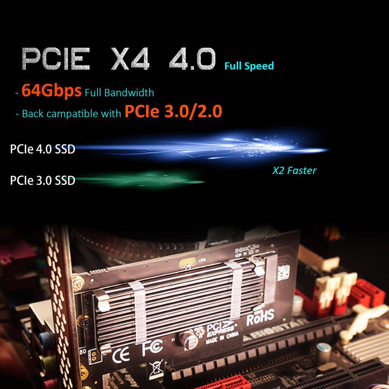 Adaptador Glorends Pa09-hs M.2 Nvme A Pcie 4.0 ... image number null