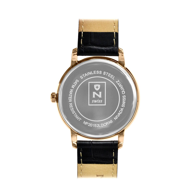 Reloj Nivada Executive Dama Dorado Rosa Negro &Iacute;... image number null