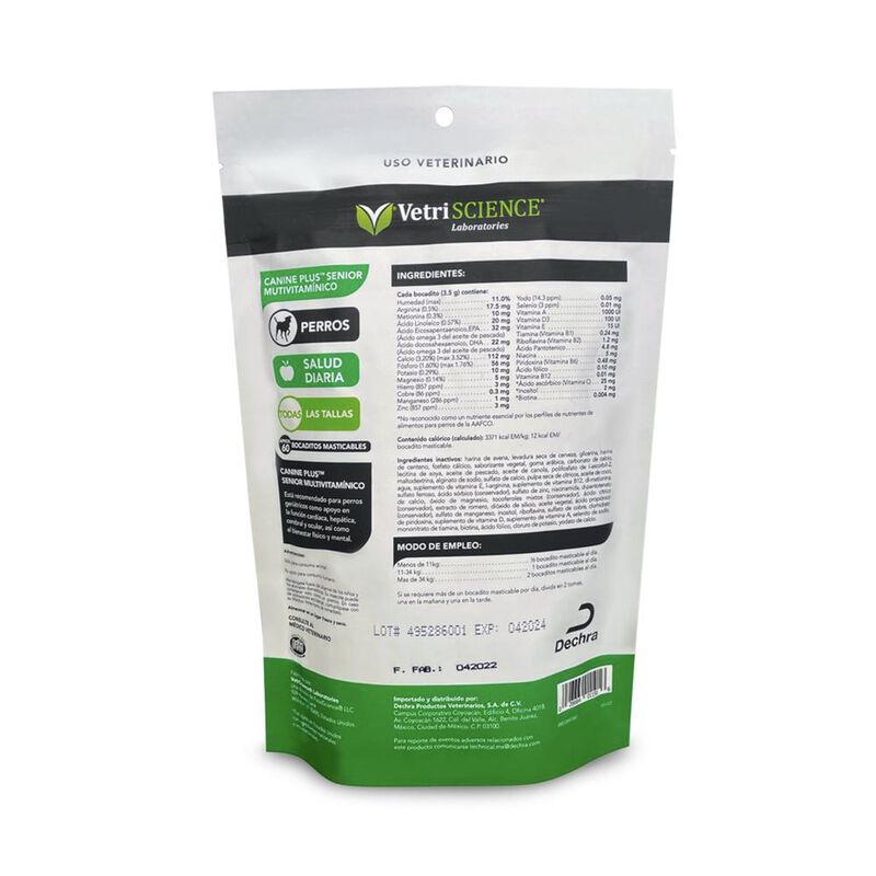 Canin plus Bolsa 30 pzas. Linea VitaminicosLabo... image number null