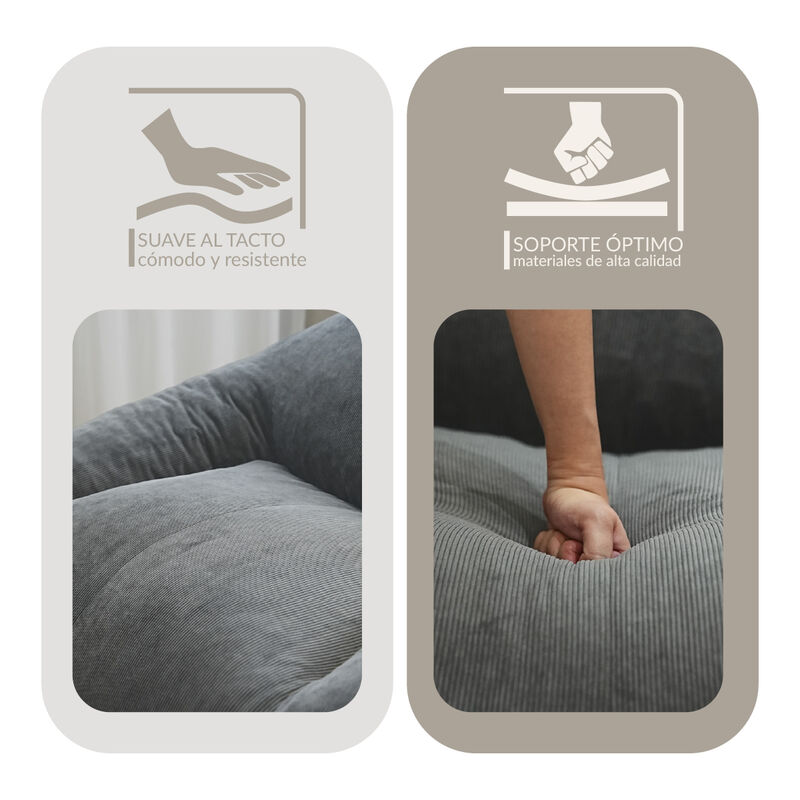 Sill&oacute;n Espuma Alta densidad LIKKA Light Grey 1 ... image number null