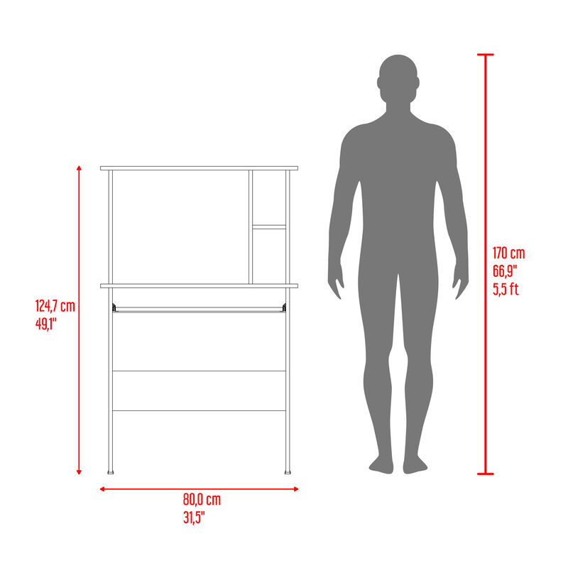 Escritorio Dolan Avellana Virtual Muebles image number null