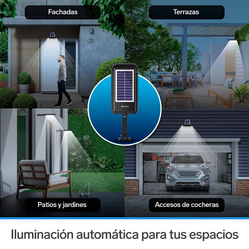 Lámpara Led Con Sensor De Movimiento, Panel Sol... image number null